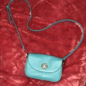 AUTHENTIC Aqua Tory Burch Purse
